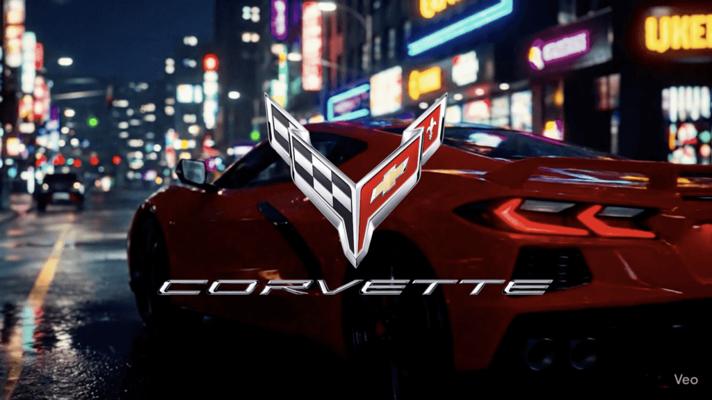 Corvette C8 AI Commercial VEO3