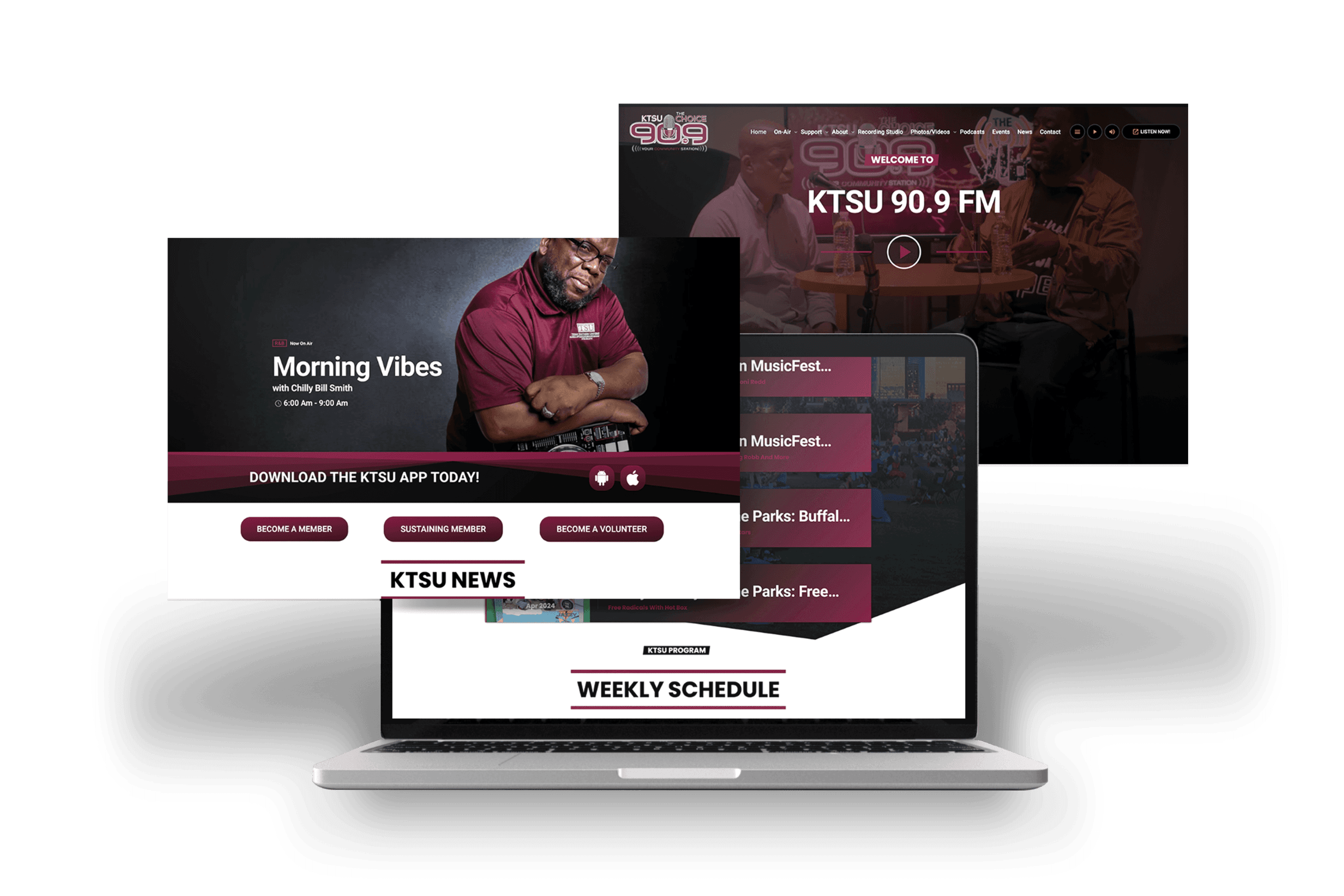 Ktsuradio.com - Hodgson Agency ktsu radio wordpress radio streaming website