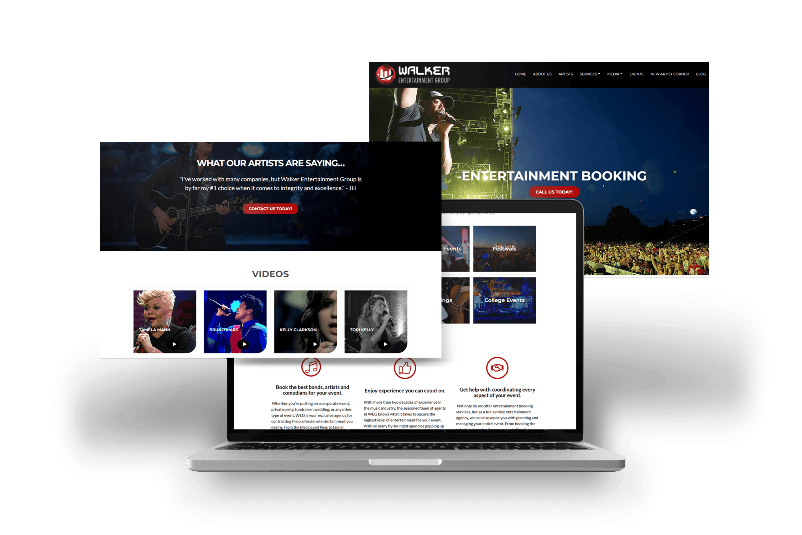 Walker Entertainment Group - Hodgson Agency walker entertainment group wordpress website